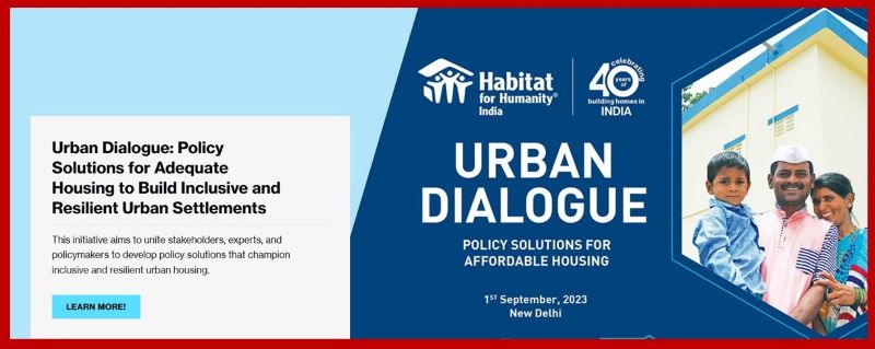 Urban Dialogue on Housing in Delhi on Sep 1